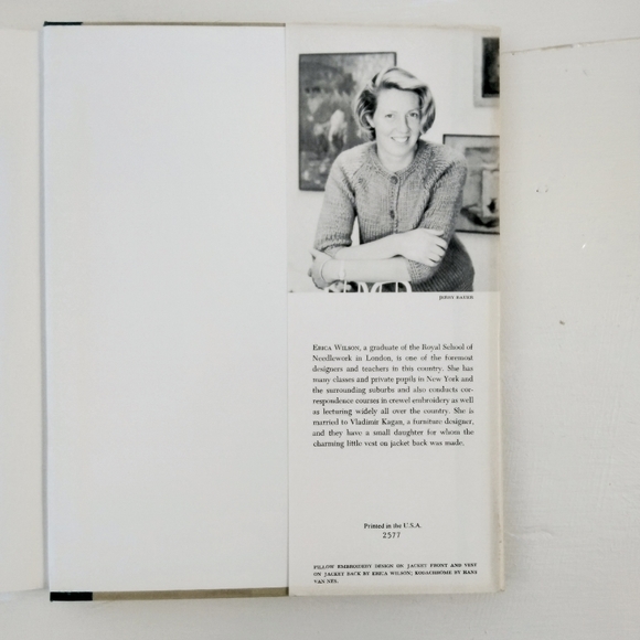 VTG BCE 1962 Erica Wilson Crewel Embroidery Book - Picture 2 of 8